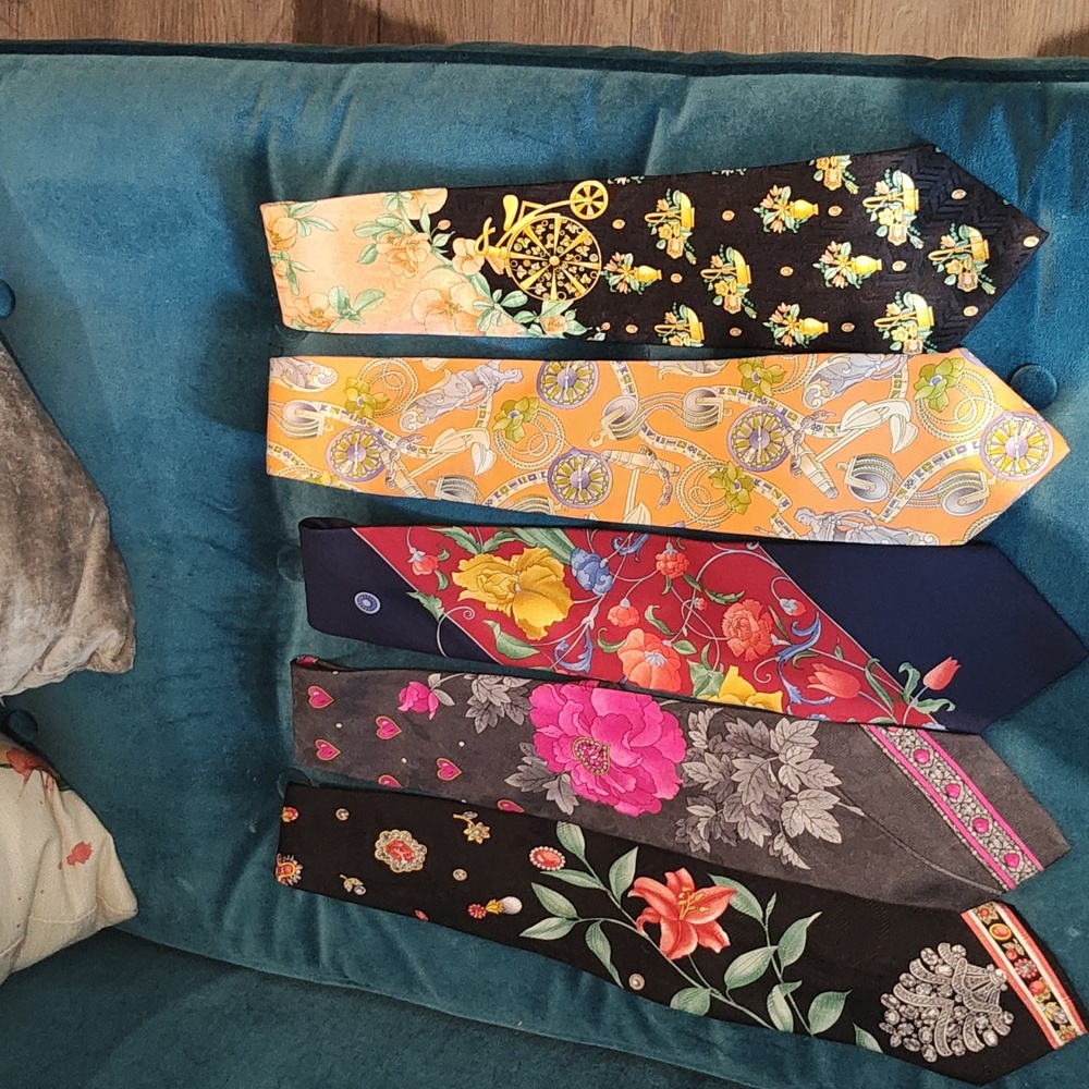 Set of 5 Leonard Paris neckties